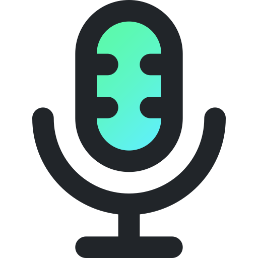 mikrofon Generic Outline Gradient ikona