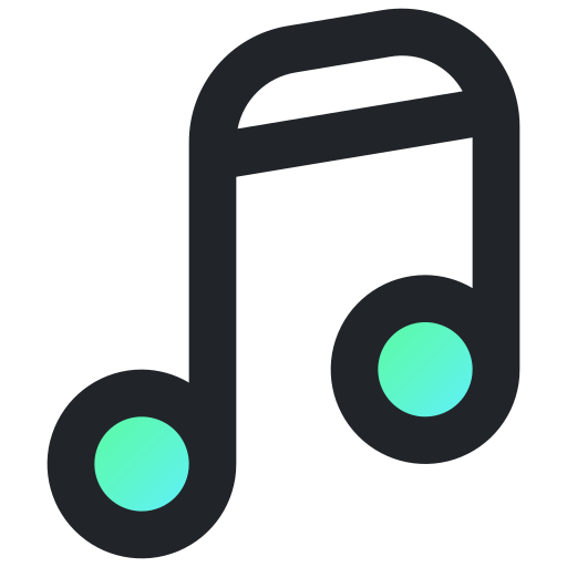 音楽 Generic Outline Gradient icon