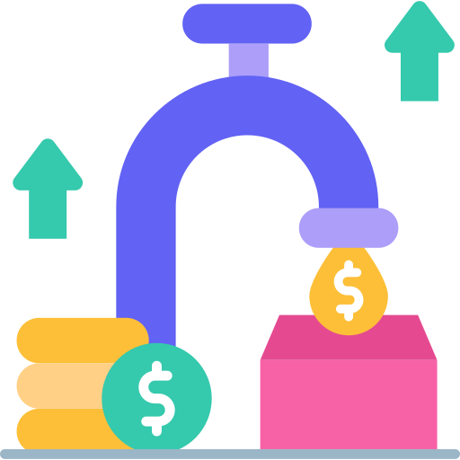 Поток наличных денег Generic Flat иконка