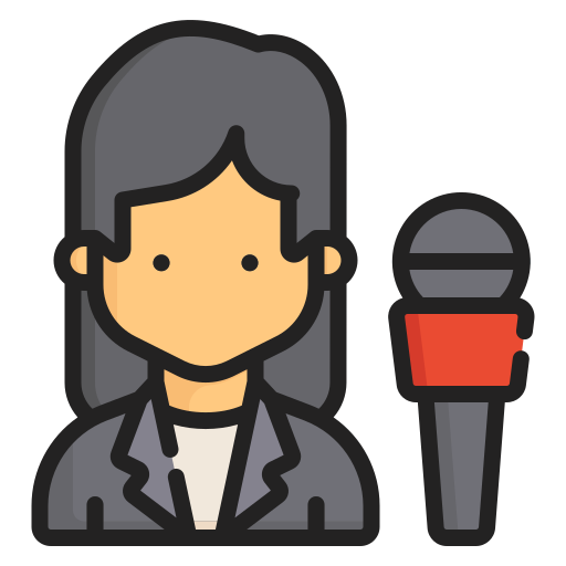 News reporter Generic Outline Color icon