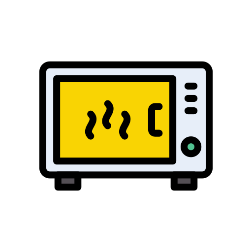 Microwave oven Vector Stall Lineal Color icon