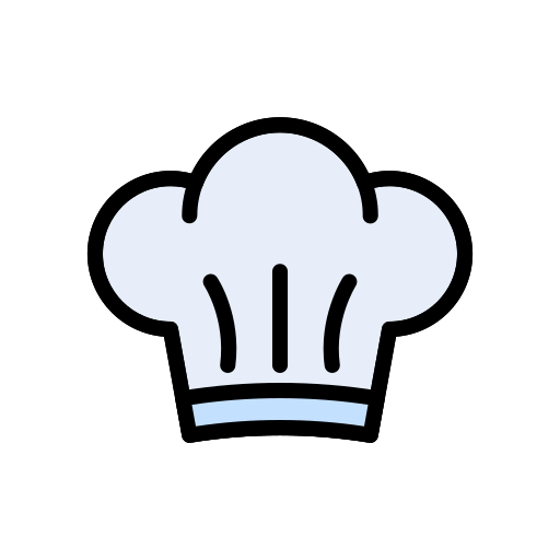 cocinero Vector Stall Lineal Color icono