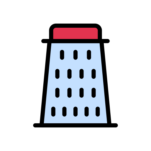Cheese grater Vector Stall Lineal Color icon