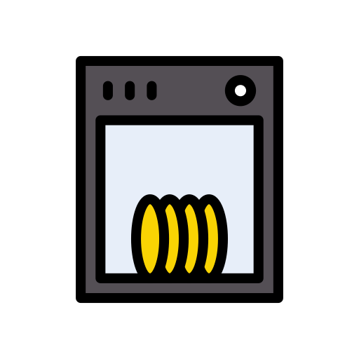 食器洗い機 Vector Stall Lineal Color icon