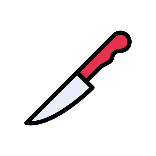 cuchillo Vector Stall Lineal Color icono