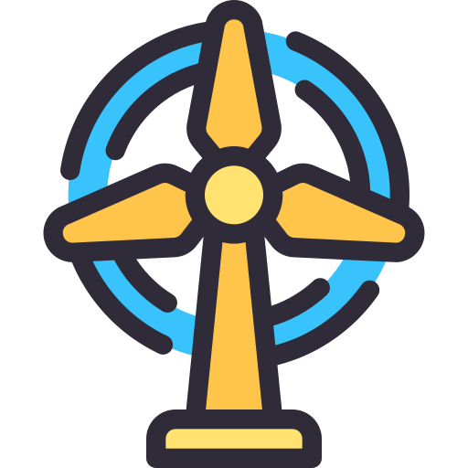 Windmill Generic Outline Color icon