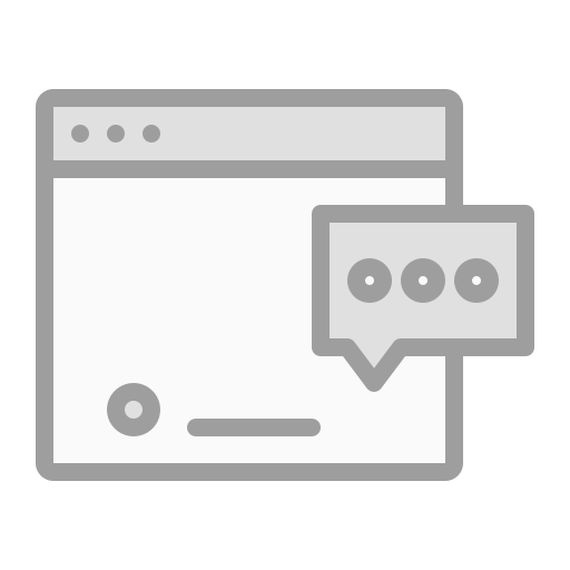 chat móvil Generic Grey icono