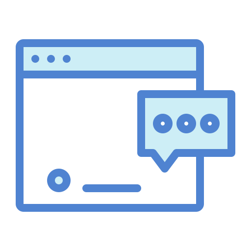 handy-chat Generic Blue icon