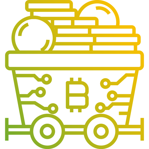 kopalnia bitcoinów Generic Gradient ikona