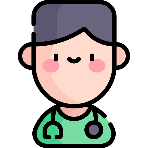 doctor Kawaii Lineal color icono