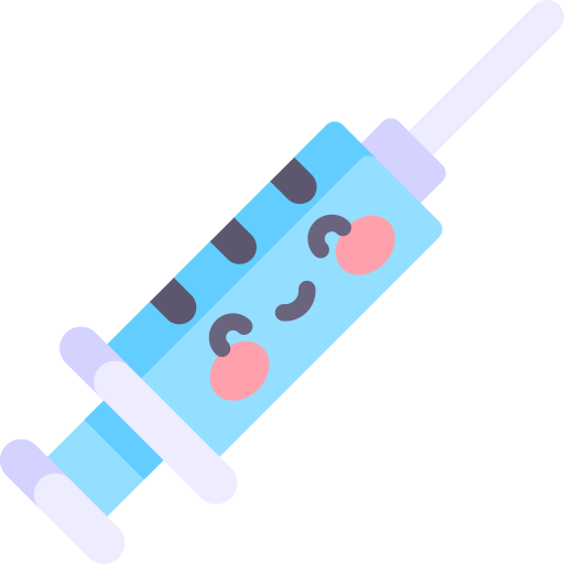 Syringe Kawaii Flat icon