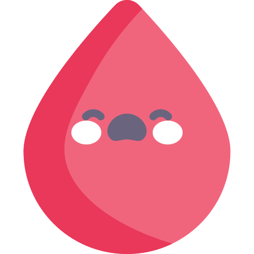 krew Kawaii Flat ikona