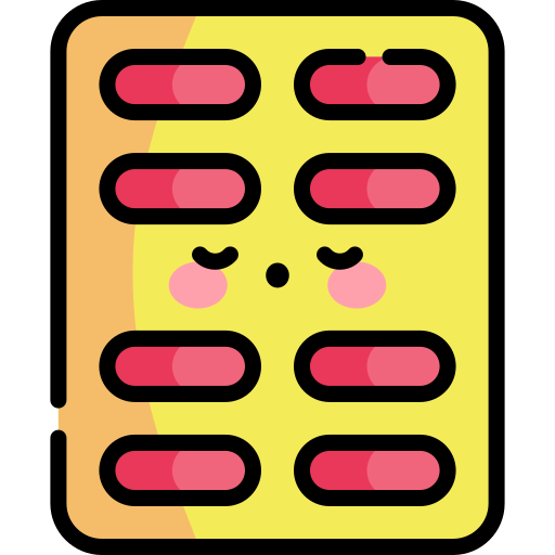 tablet Kawaii Lineal color ikona