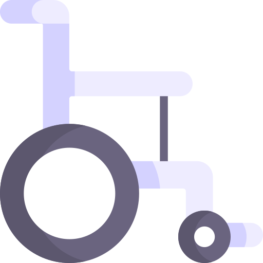 Инвалидное кресло Kawaii Flat иконка