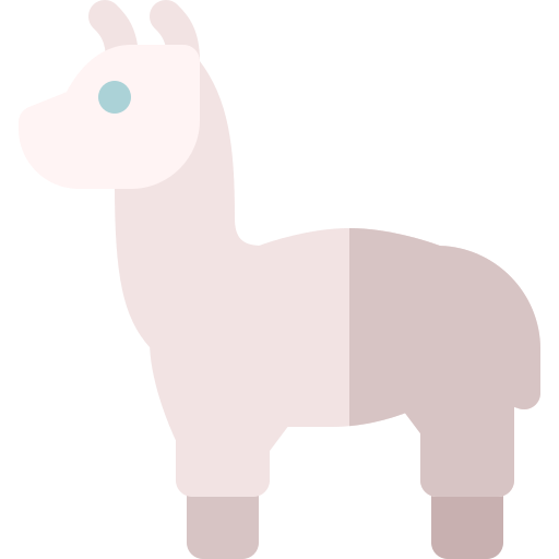 llama Basic Rounded Flat icono