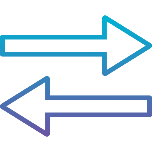 rechts links Generic Gradient icon