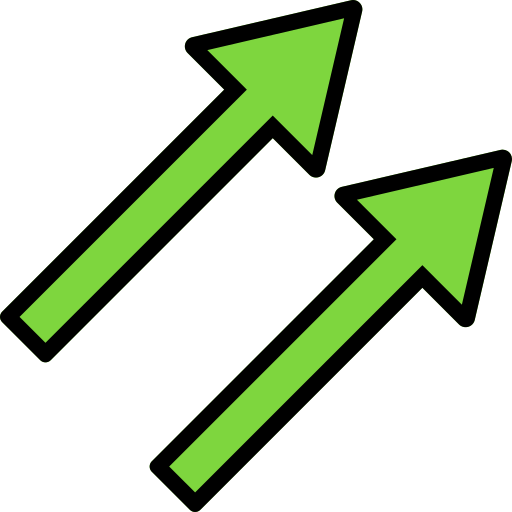 flecha hacia arriba a la derecha Generic Outline Color icono