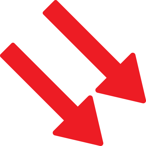 Down right arrow Generic Flat icon