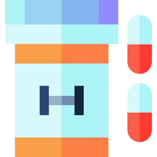 Steroids Basic Straight Flat icon