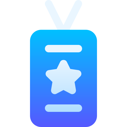 vip pass Basic Gradient Gradient icon