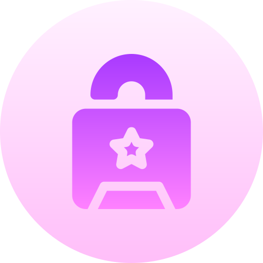 Unlocked Basic Gradient Circular icon