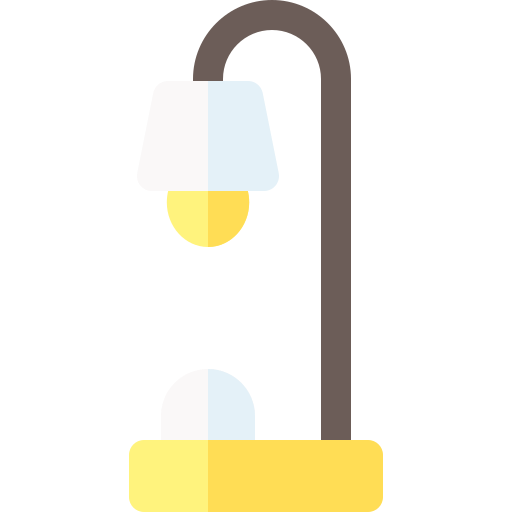 lâmpada de mesa Basic Rounded Flat Ícone