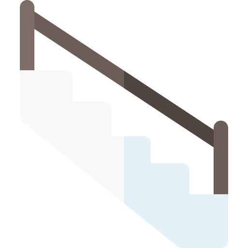 treppe Basic Rounded Flat icon
