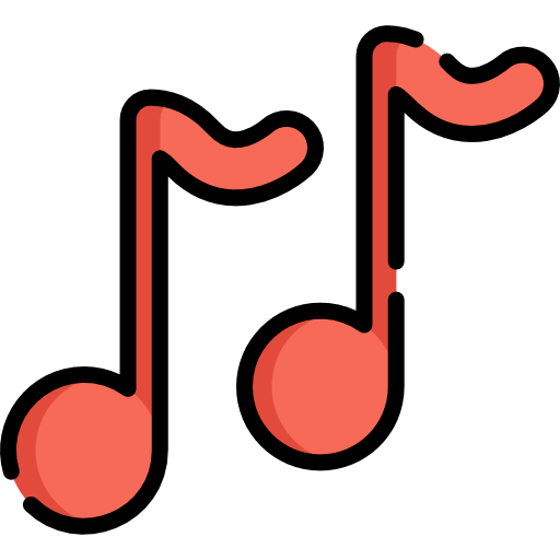musiknoten Special Lineal color icon