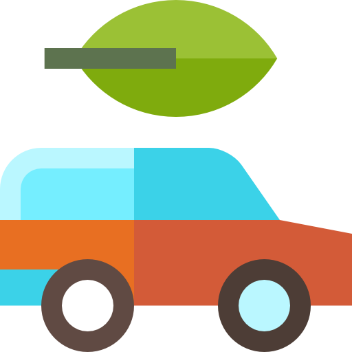 Electric car Basic Straight Flat icon