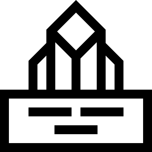ijsberg Basic Straight Lineal icoon