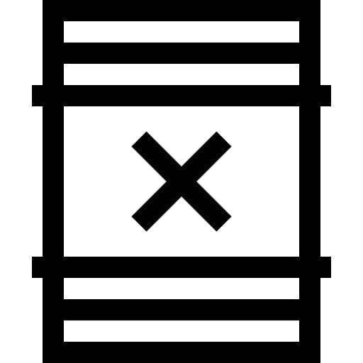 afval Basic Straight Lineal icoon