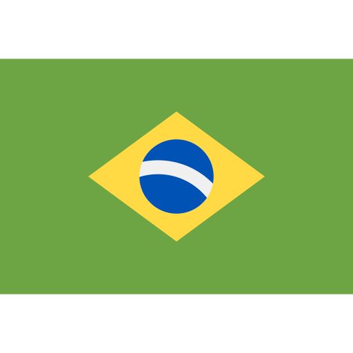 brasile Flags Rectangular icona
