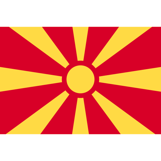 republika macedonii Flags Rectangular ikona