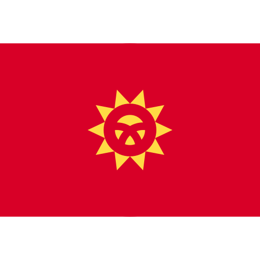 kirghizistan Flags Rectangular icona