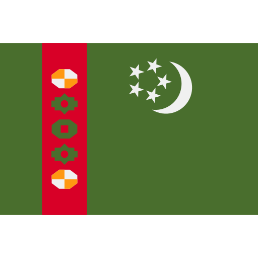 turkmenistan Flags Rectangular icoon