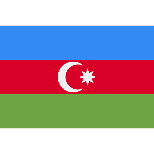 azerbaiyán Flags Rectangular icono