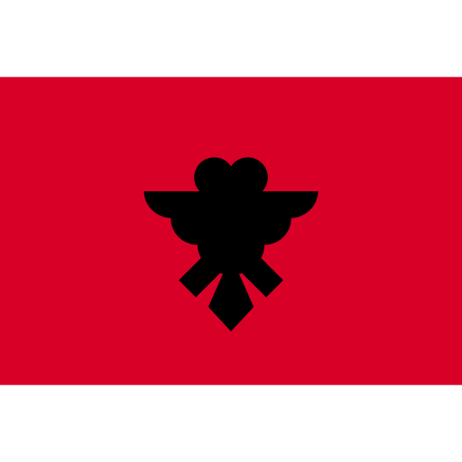 albanie Flags Rectangular Icône