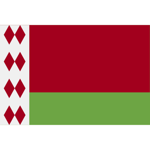 białoruś Flags Rectangular ikona