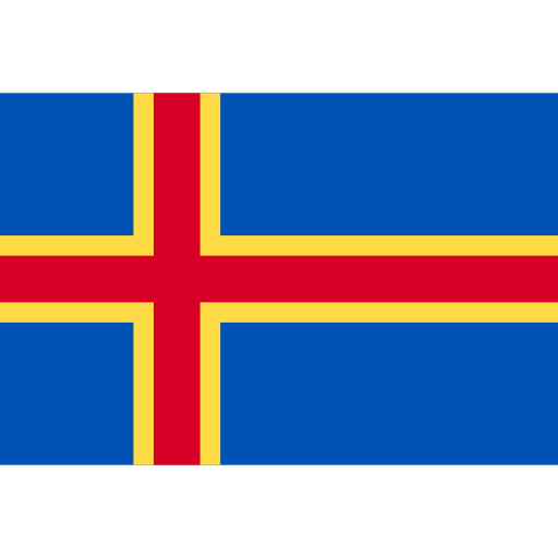 Aland islands Flags Rectangular icon