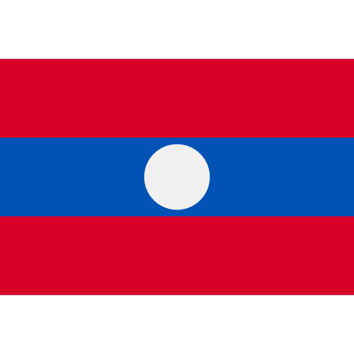 laos Flags Rectangular icono