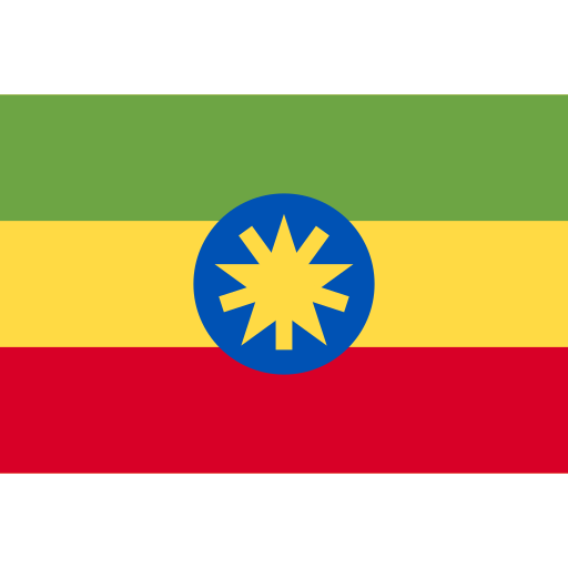 etiopía Flags Rectangular icono