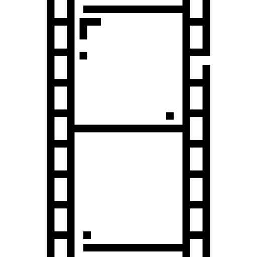striscia di pellicola Detailed Straight Lineal icona
