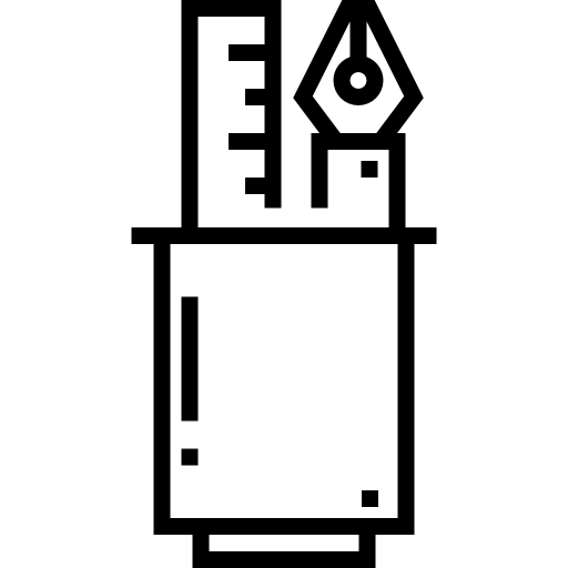 astuccio Detailed Straight Lineal icona