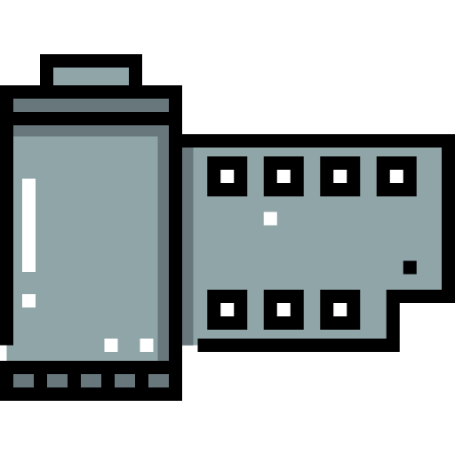 fotofilm Detailed Straight Lineal color icon