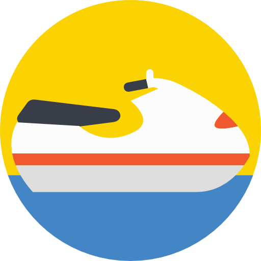 jet ski Prosymbols Flat icon