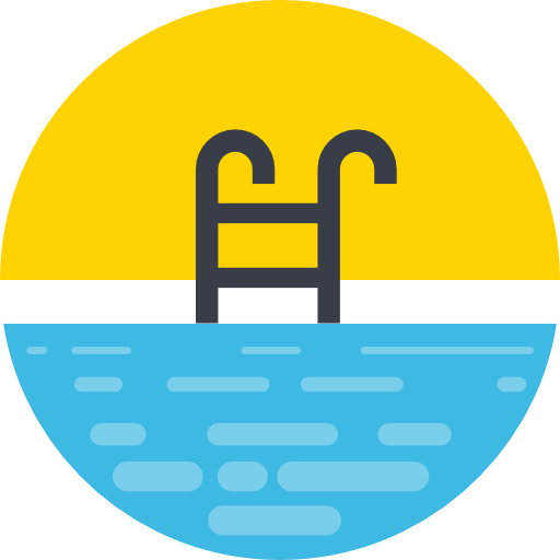 スイミングプール Prosymbols Flat icon