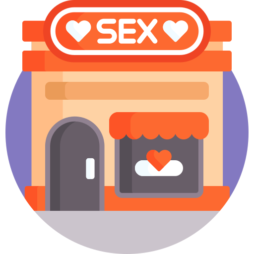 Sex shop Detailed Flat Circular Flat icon
