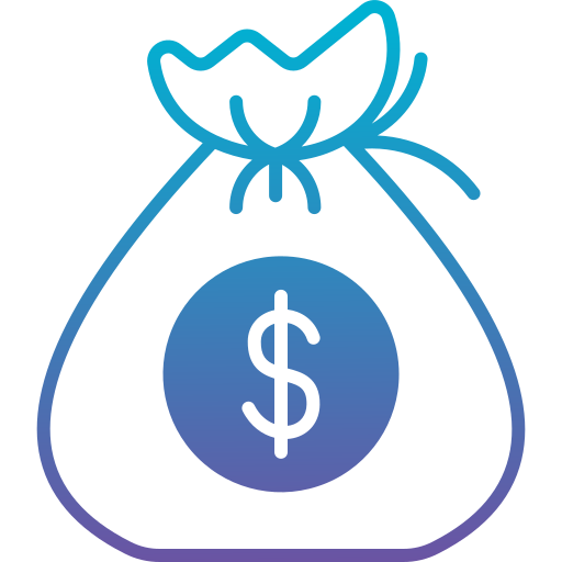 Money bag Generic Outline Gradient icon