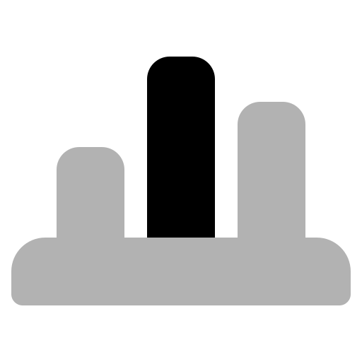 Bar chart Generic Grey icon