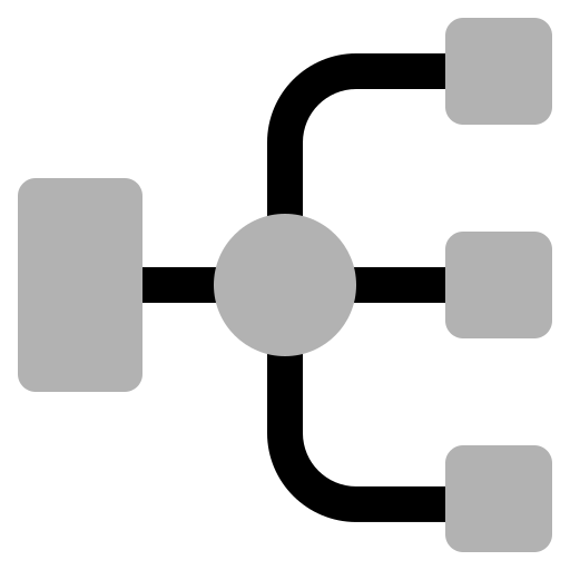 diagramma di flusso Generic Grey icona